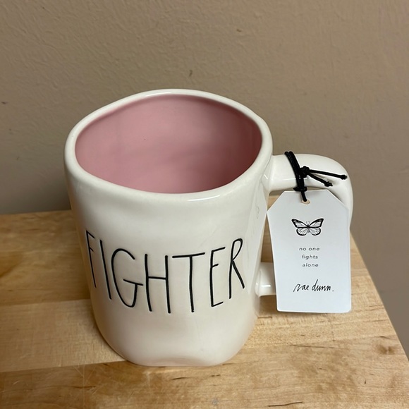 Rae Dunn Other - Rae Dunn Fighter Pink Breast Cancer Awareness Mug